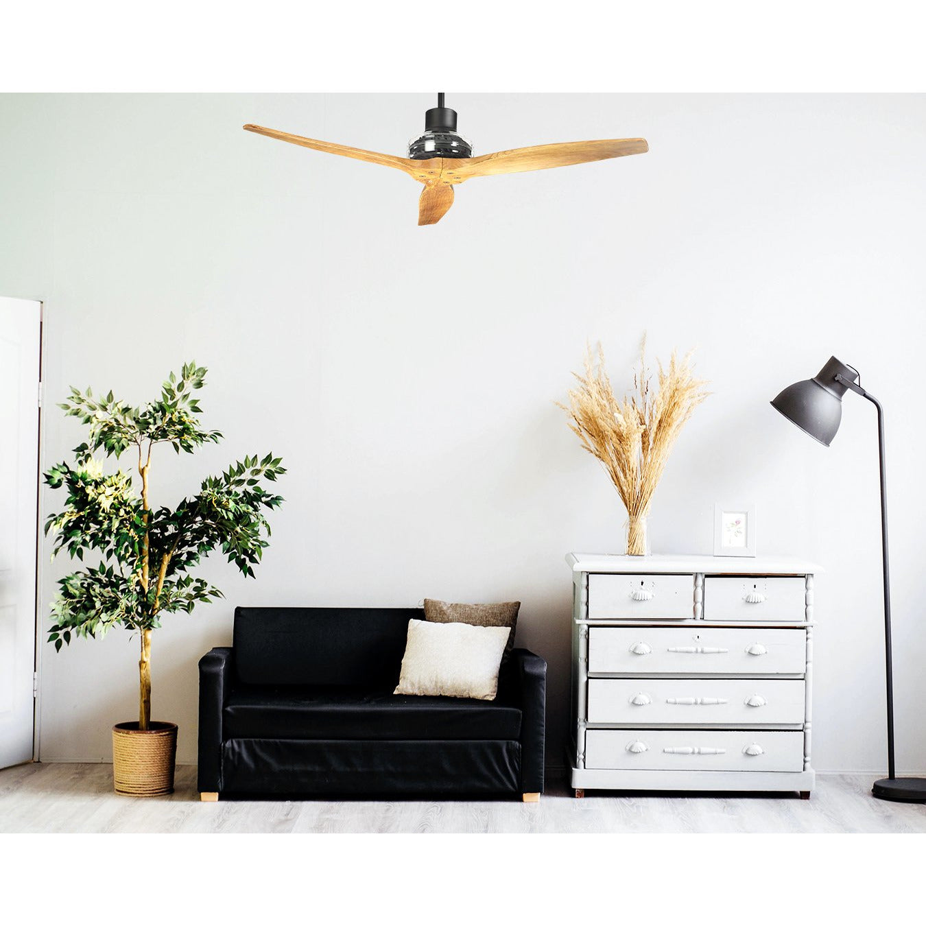 Star Fans black star propeller outdoor ceiling fan-choose your motor finish and ...