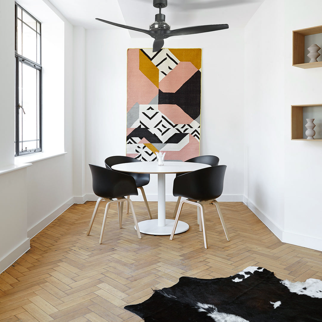 Star Fans black star propeller outdoor ceiling fan-choose your motor finish and ...